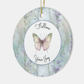 Romantische hübsche Lavendelblumen Keramik Ornament (Links)