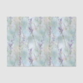 Romantische Hübsche Lila Blumenhochzeit Seidenpapier (Vorderseite)