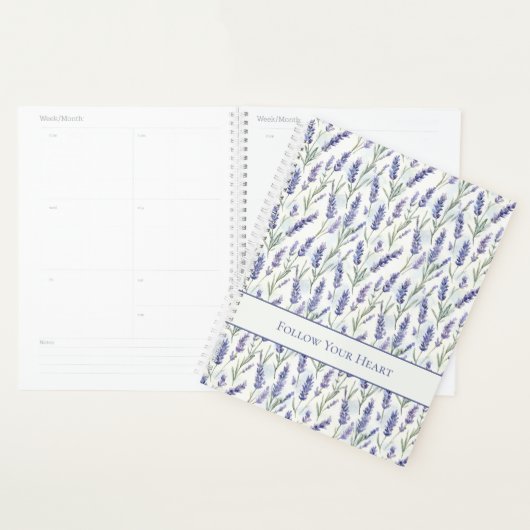 Romantische hübsche lila violette Blumen Planer (Anzeige)