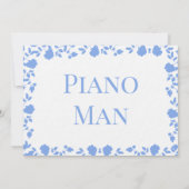 Romantische Hübsche Song-Namen Tafelkarten Einladung (Rückseite)