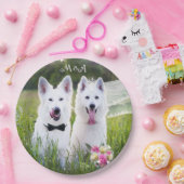 Romantische Hunde verheiratet Pappteller (Party)