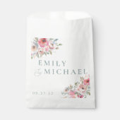 Romantische Hütte Blume Blush Blue Sage Geschenktütchen (Vorderseite)