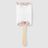 Romantische Hütte Blume Blush Blue Sage Programm Fächer (Vorderseite)