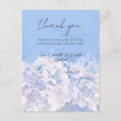 Romantische Hydrangea Blumenhochzeit Postkarte (Vorderseite)