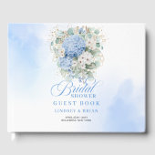 Romantische Hydrangea Eukalyptus Brautparty Buch (Vorderseite)