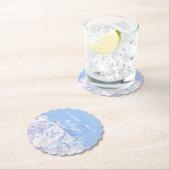 Romantische Hydrangeas Personalisiert Hochzeit Untersetzer (Vor Ort)