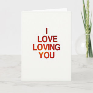 Romantische I-Love-You-Typografie-Karte Karte