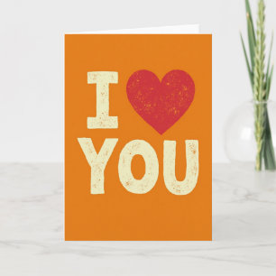 Romantische Ich liebe dich Kraft Karte