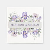 Romantische Iren und Peonies, Hochzeiten von Flora Serviette (Vorderseite)