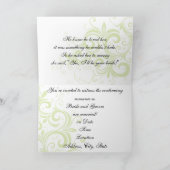 Romantische irische Hochzeitseinladungen Einladung (Innenseite)