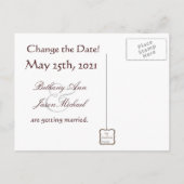 Romantische Ivory Magnolia Save the Date Ankündigungspostkarte (Rückseite)