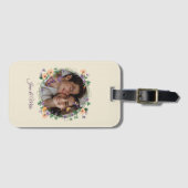 Romantische Ivy und Schmetterlinge Gepäckanhänger (Vorderseite (Horizontal))