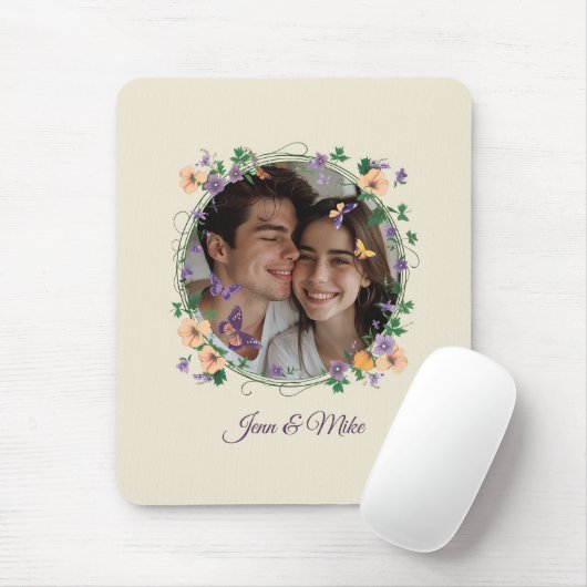 Romantische Ivy und Schmetterlinge Mousepad (Mit Mouse)