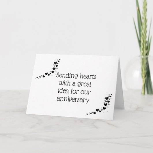 "ROMANTISCHE" JAHRESKARTE FÜR IHN/SIE KARTE (Vorderseite)