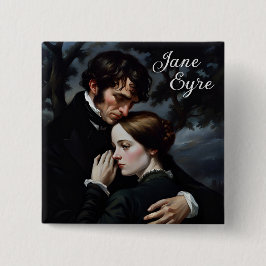 Romantische Jane Eyre und Edward Rochester Button