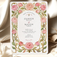 Romantische Jugendstil Rosenhochzeit