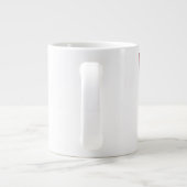 Romantische Kaffee-Tasse mit Befolgen Sie Ihr Herz Jumbo-Tasse (Rückseite)