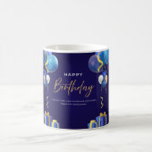 Romantische Kaffeetasse mit Zitat . (Mittel)