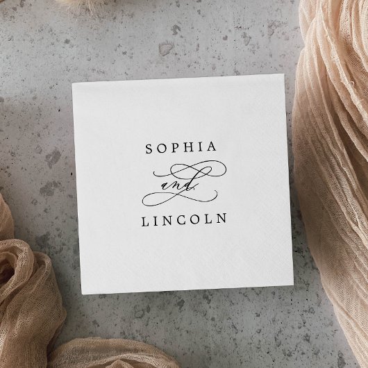 Romantische Kalligrafie | Blüh Wedding Napkin Serviette