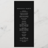 Romantische Kalligrafie | Dunkelschwarze Monogramm Programm (Rückseite)