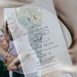 Romantische Kalligrafie Einfache Klassik Moderne H Pergament Einladungen