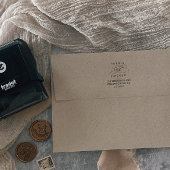 Romantische Kalligrafie-Hochzeit Permastempel