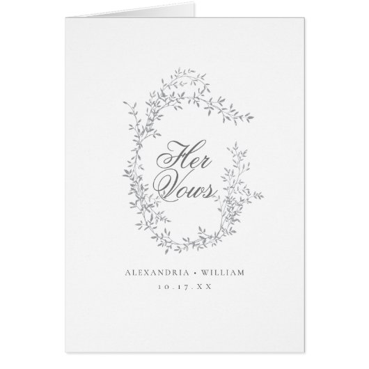 Romantische Kalligrafie Hochzeitkarten buchen (Vorne)