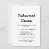Romantische Kalligrafie | Probe Geblüht Abendessen Einladung (Vorderseite)