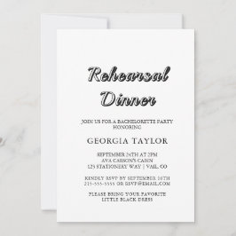 Romantische Kalligrafie | Probe Geblüht Abendessen Einladung