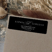 Romantische Kalligrafie, Schwarze Rücksendeadresse