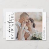 Romantische Kalligrafie-Skript Multiple Foto Hochz Dankeskarte (Vorderseite)