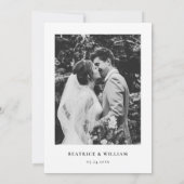 Romantische Kalligraphie glücklich immer nach dem Einladung (Rückseite)