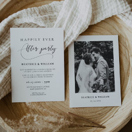 Romantische Kalligraphie glücklich immer nach dem  Einladung