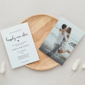 Romantische Kalligraphie glücklich je nach Hochzei Einladung