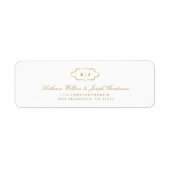 ROMANTISCHE KALLIGRAPHIE-RÜCKSENDEADRESSE (Vorne)