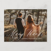 Romantische Kalligraphie Vielen Dank Foto vielen D Postkarte (Vorderseite)