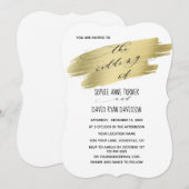 Romantische kalligraphische Hochzeit Pink Watercol Einladung (Vorne/Hinten)