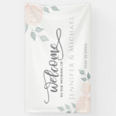 Romantische kalligraphische Rose Banner (Vertikal)