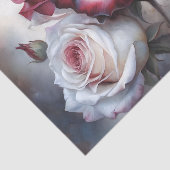 Romantische Karmesinrose Dekupage Seidenpapier (Ausschnitt)