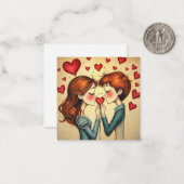 Romantische Karte (Vorderseite/Rückseite Beispiel)