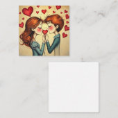 Romantische Karte (Vorne/Hinten)