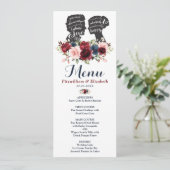 Romantische Karte des Burgund-Marine-Silhouette (Stehend Vorderseite)