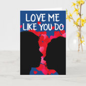 ROMANTISCHE KARTE FÜR IHN, LIEBE MICH, WIE SIE TUN (Gelbe Blume)