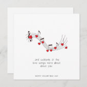 Romantische Karte - Geburtstagskarte Valentinstag (Vorne/Hinten)