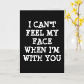 ROMANTISCHE KARTE ICH KANN MEIN GESICHT NICHT ERFÜ (Gelbe Blume)