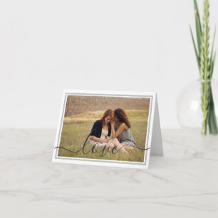 Romantische Karte - Ihr eigenes Foto hinzufügen