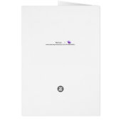 Romantische Karte mit zwei Füchsen (Hinten)