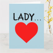 ROMANTISCHE KARTEN FÜR EHEFRAU ODER FREUND, "LADY" (Gelbe Blume)