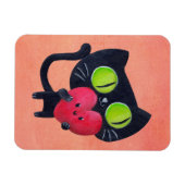 Romantische Katze Magnet (Horizontal)