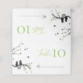 Romantische Katzen in der Liebe als Hochzeitsempfa Platzkarte (Außenseite Aufgefaltet)